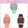 Orologio Quadrato in Silicone al Quarzo per Bambini con Quadrante Decorato per la Scuola