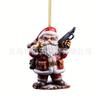 And Bright Fun Santa Claus Handheld Gun Ornament For Merry Christmas Tree Hanging