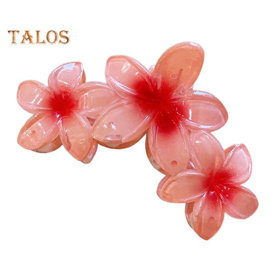 

Коготь для волос в форме цветка, прочная ручка, противоскользящая заколка для волос, заколка для волос на затылке, аксессуары для волос для отпуска красный