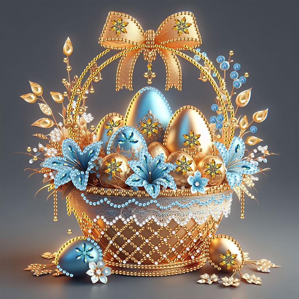 Easter Special Shaped 5D DIY Partial Drill Diamonds Paintings Gem Art for Adults DIY Gift Home Decor Crystal Diamond Art 30x30cm
