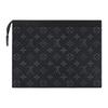 Louis Vuitton Pochette Voyage MM Černá Monogram Eclipse Plátno Pánské Taštičky M61692