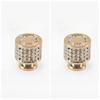 2PCS Single-hole Cabinet Door Handles Crystal Rhinestone Wardrobe Door Handle Simplicity Multiple Color Furniture Handles