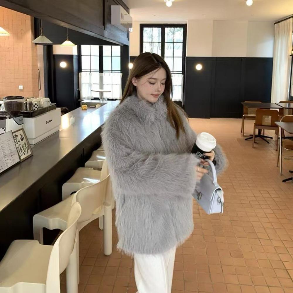 Autumn and Winter New Imitation Fox Fur Coat Fashionable Young Small Fragrant Temperament Warm Thickened Coat