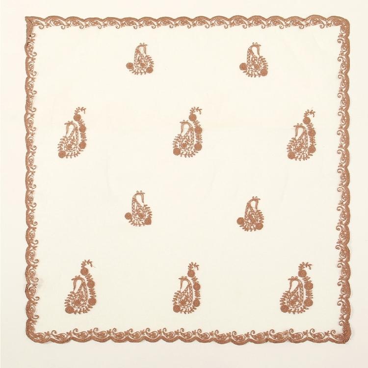 Weicher bestickter Schal mit Blumendesigns für Damen Haaraccessoires für Kopftuch oder dekorative Note zu jedem Outfit