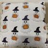Halloween Short Plush Pillowcase Cover Pumpkin Ghost Bat Festival Decorative Cushion 45x45cm