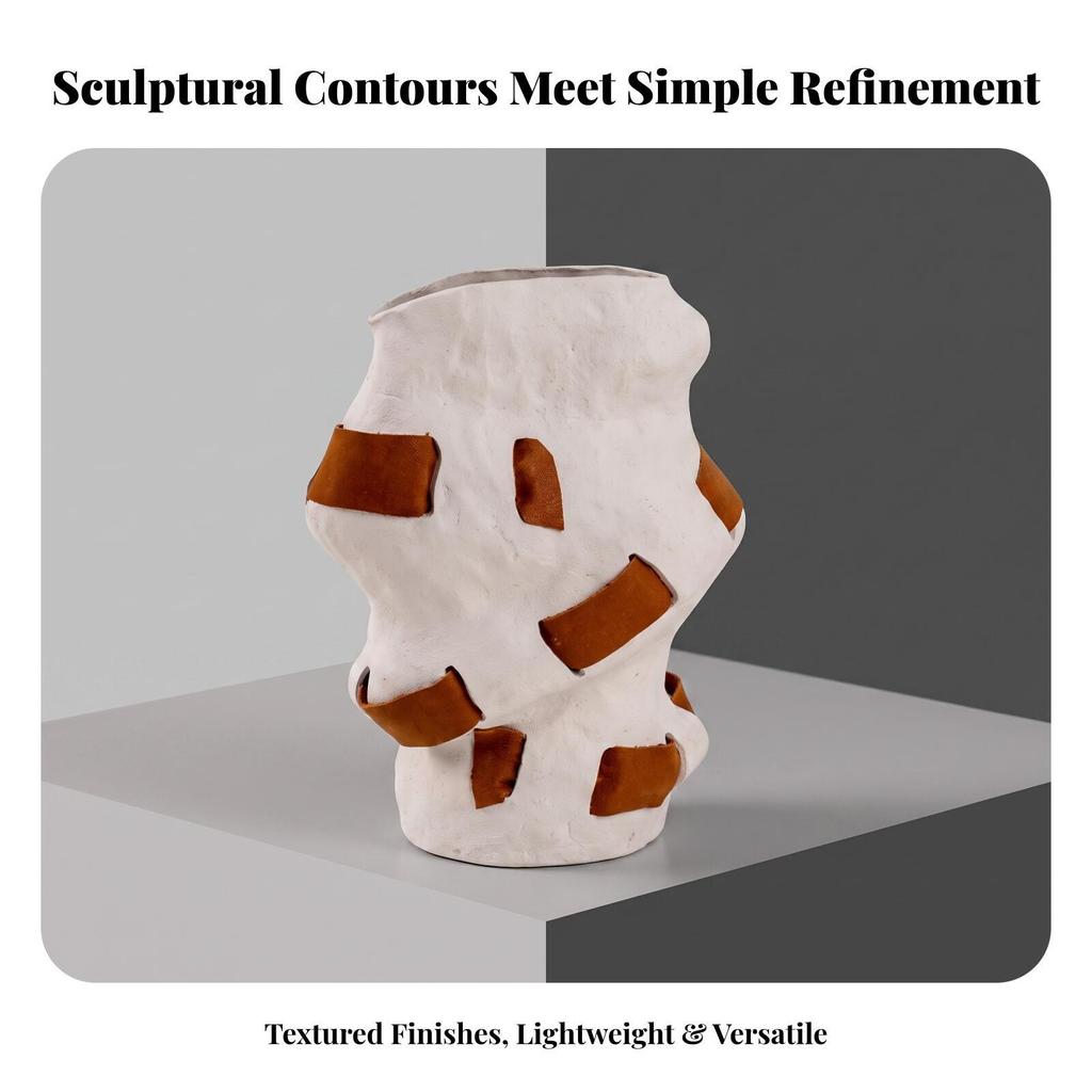 Tabletop Vase Modern Decor Compact for Entryway