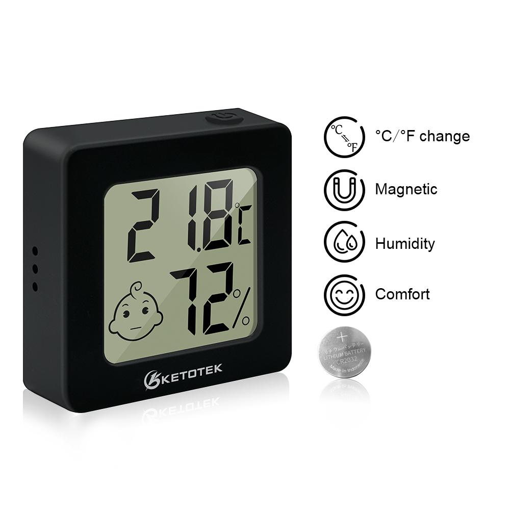 Thermometer Digitales elektronisches Raumhygrometer Mini-Heimtemperatur- und Luftfeuchtigkeitsmessgerät