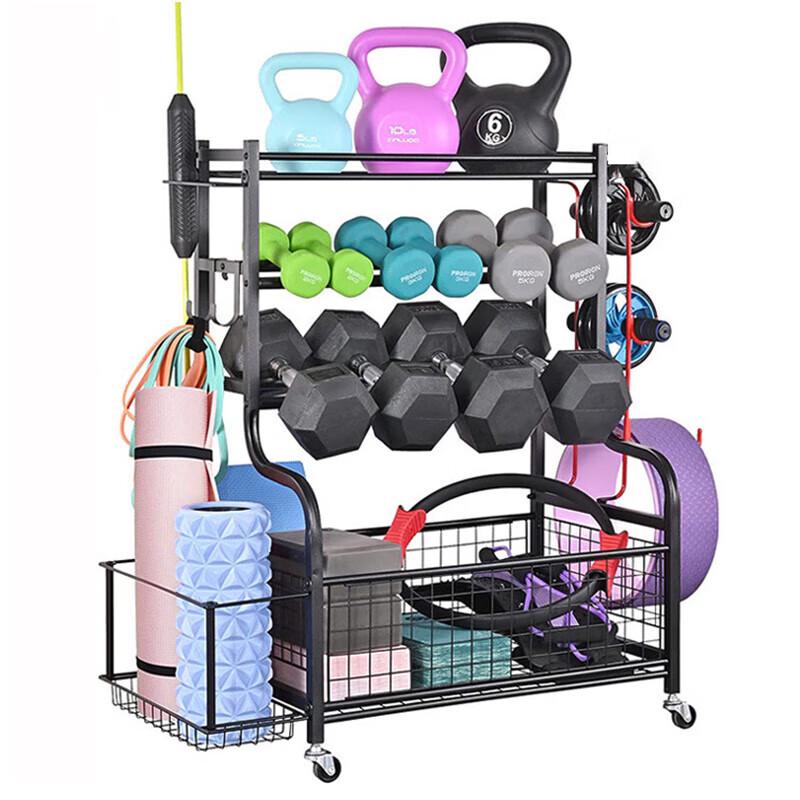DANLE Mobiler Sportgeräte-Lagerregal