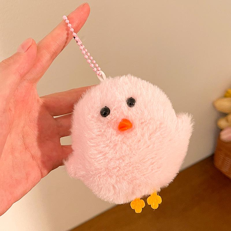Plush Cartoon Keychain Pendant - Cute Gift Accessories for Bags