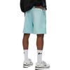 Jordan Flight Solid Color Comfortable Elastic Waist Drawstring Three-Quarter Casual Shorts Men Shorts Light-Blue FZ2136-368