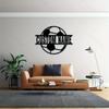 Metall Wandkunst Fußball Silhouette Personalisierbares Sportschild Haus Garten Eingang Küchen Dekoration