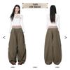 Women's Patchwork High-Waist Slimming Wide-Leg Pants - Spring/Autumn 2026