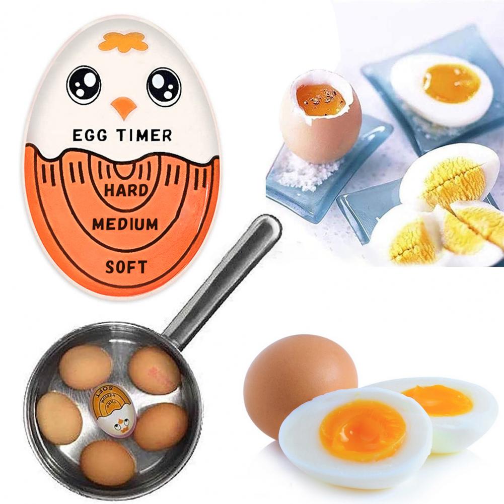Kitchen Egg Timer Food Grade Color Changing Egg Timer for Accurate Soft Medium Hard Boiled Eggs Temperature Mini Kitchen Gadget