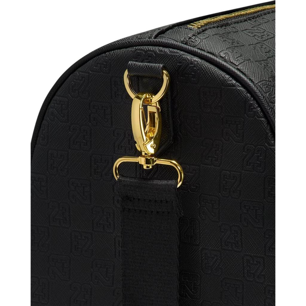 Jordan Monogram 25L Polyurethane One Shoulder Handbag, Travel Bag Unisex Black HV2856-011
