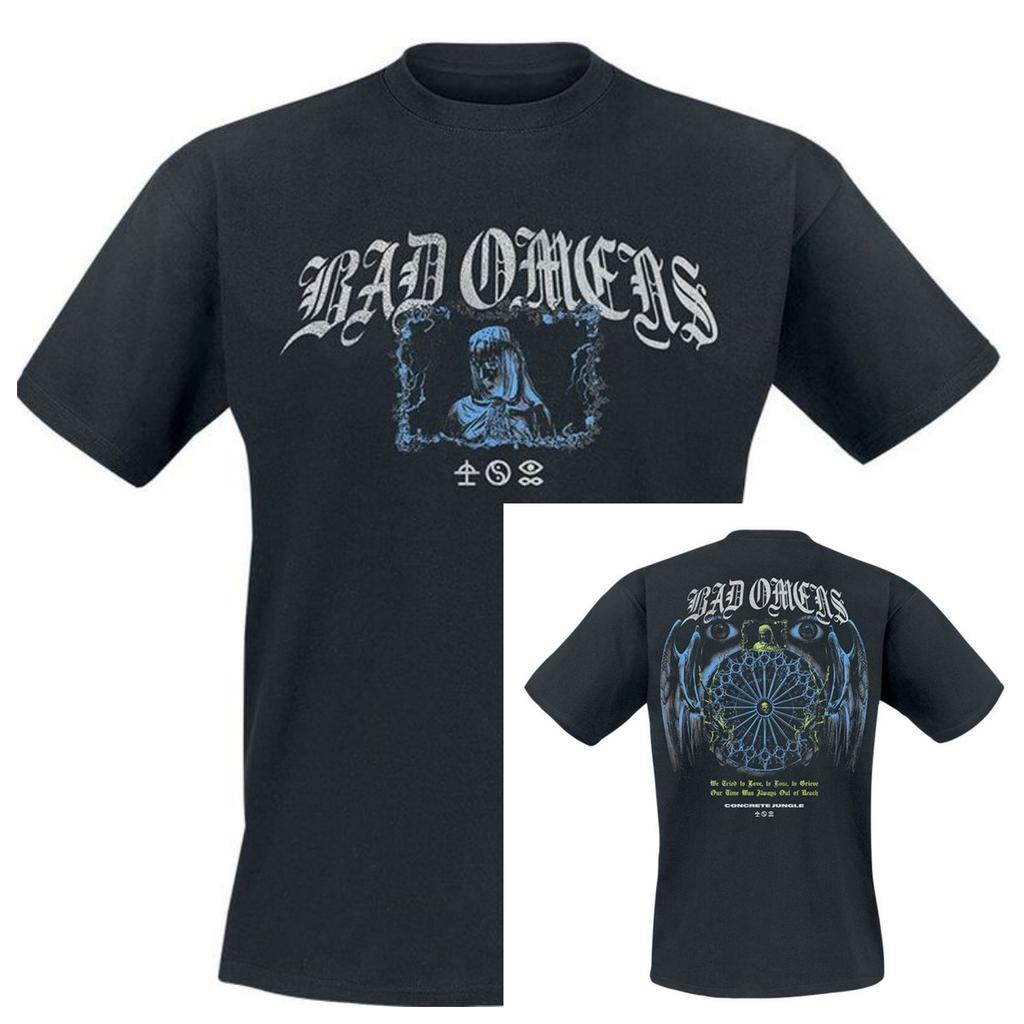 Y2k Bad Omens Cotton Band Shirt Unisex Summer Short Sleeve Fashion Brand Tee Luxury Casual Vintage
