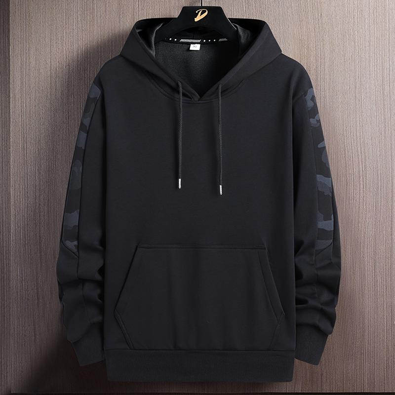 L-9XL Plus Size Cardigan Zipper Camo Sweater Hooded Loose Sport Casual Coat