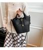 2026 Women's Korean Style Fashion Leather Bucket Bag - Versatile Single Shoulder Crossbody Handbag