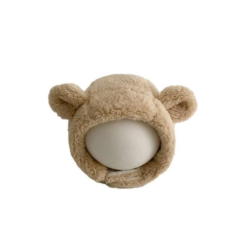 Soft Beanie Cap Windproof Infant Earflaps Hat Lovely Baby Plush Hat