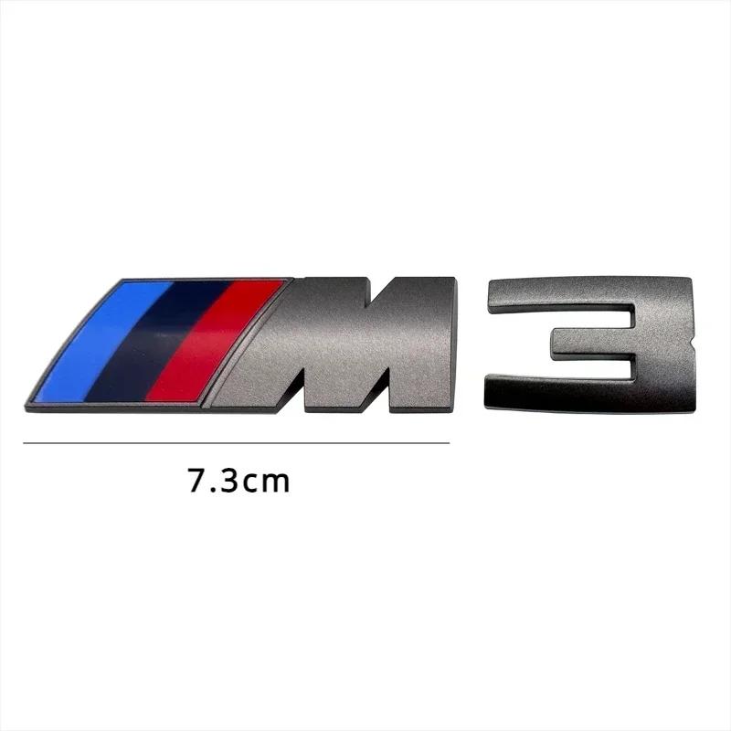 For BMW 1PCS Car Stickers Trunk Grey Badge For BMW M1 M2 M3 M4 M5 M6 M7 M8 E34 E36 E61 E39 E60 E90 E92 E93 F10 F20 F30 G20 G30