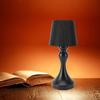LED Cordless Table Lamp Iron Plastic Pleated Touch Control Stepless Dimmable USB Rechargeable Nightstand Lamp for Bedroom   Bar