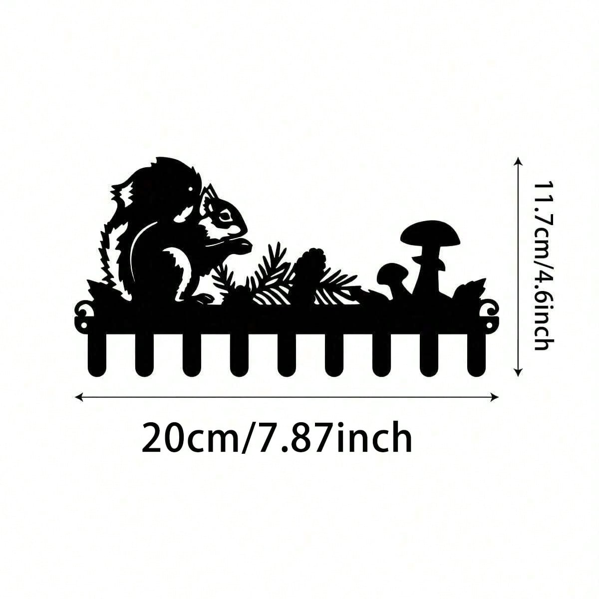 

Металлический крючок для ключей, настенный декор, 11,81 дюйма, подарок для прихожей и кухни. TY10174-01