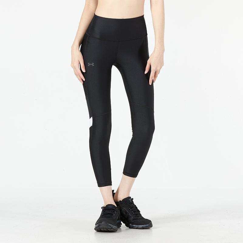 Under Armour Training Color Block Fitness Leggings Women Leggings Black 1373938-001
