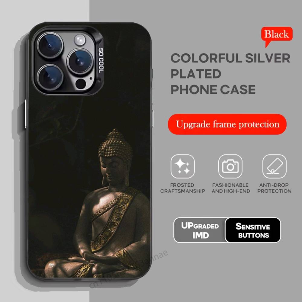 Shakyamuni Buddha Phone Case For iPhone 17,16,15,14,13,12,11,Pro,Max,Plus,Mini,X,XS,XR,8,S,SE Soft Black Case