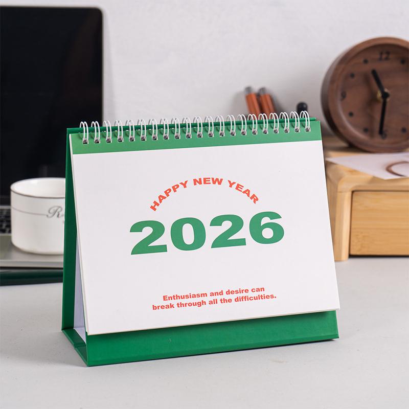 2026 Calendar Simple  Book Monthly Daily Planner Scheduler Time Management Home Office Desktop Decoration Standing Calendar