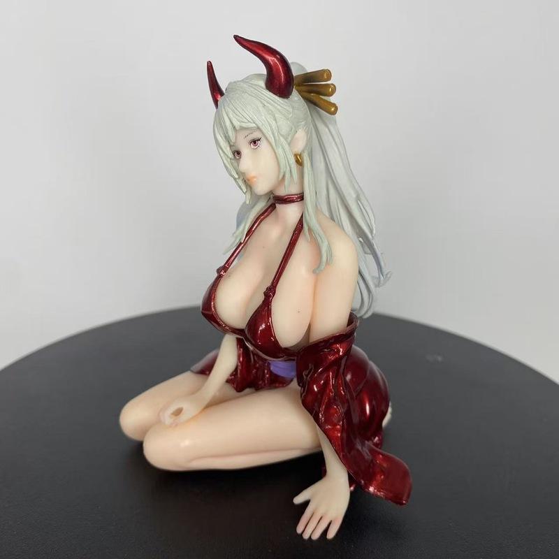 Large Size Gk Kimono Yamato Kneeling Pose Anime Beautiful Girl Figure: Exquisite Anime Peripheral Model For Otaku Collection