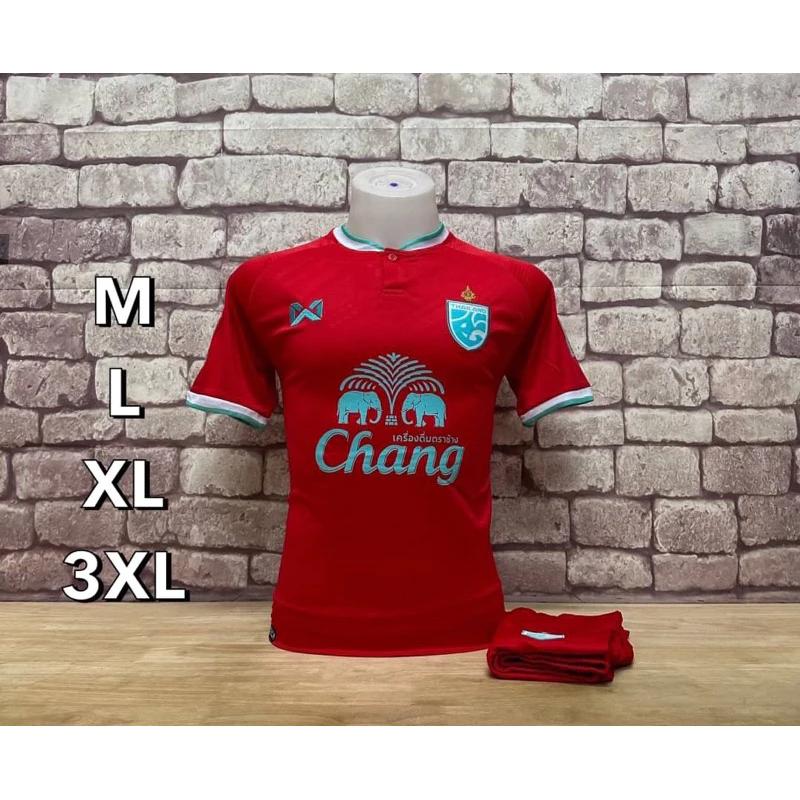 Thailand FOOTBALL SOCCER NATION TEAM JERSEY SHIRT HOME FAN Print Mandarin Polo Collar Quick Dry Short Sleeve Uniform Elephant Logo Sport