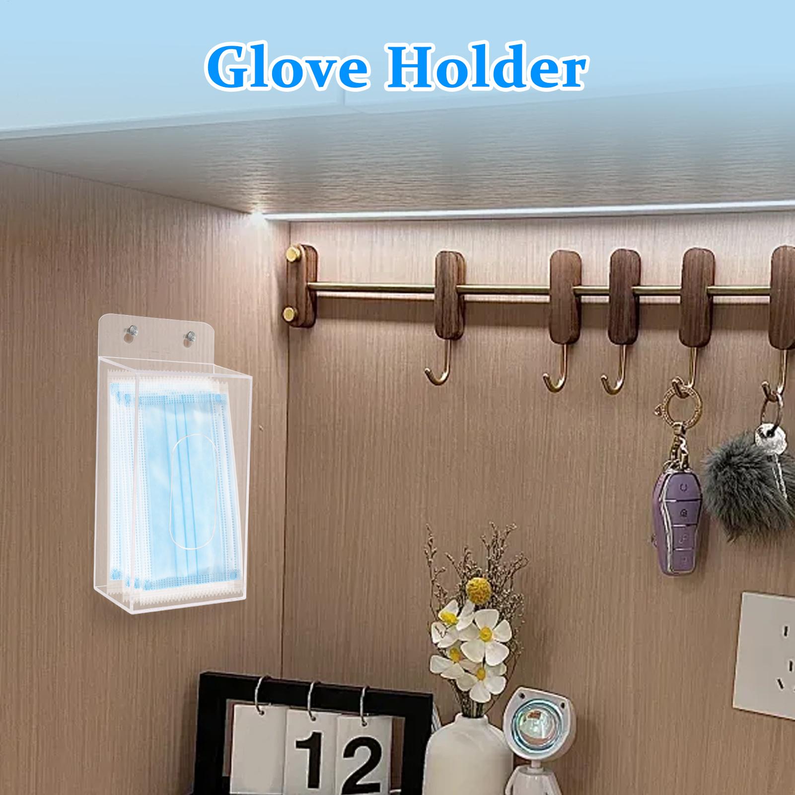 

Держатель для перчаток Стойка для перчаток Настенный Многоцелевой Прозрачный Акриловый Плавающий Органайзер для хранения Стойка Для кухни Лаборатории Салона красоты CHINA