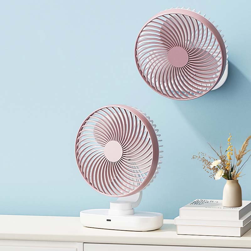 Desktop fan office home dormitory mini fan USB charging long battery life shaking head fan desktop fan