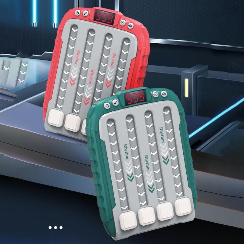 Engaging Children's Rhythm Game Machine With Adjustable Model, Enhances Coordination With Music And Lights for Parties