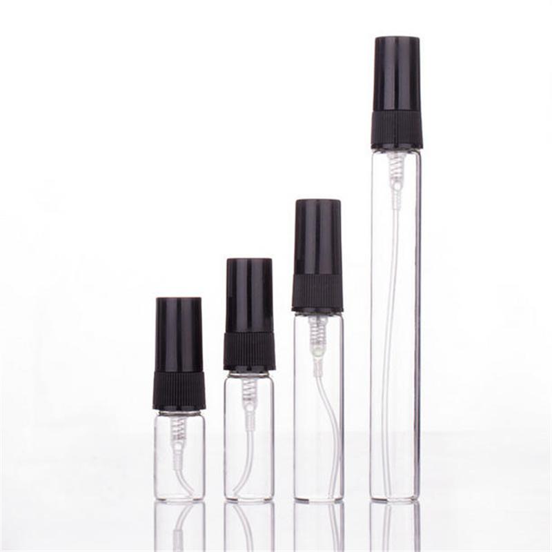 5/50/100PCS 2ML 3ML 5ML 10ML Portable Glass Perfume Bottle Empty Refillable Bottle Cosmetics Bottle Sample Thin Glass Vials