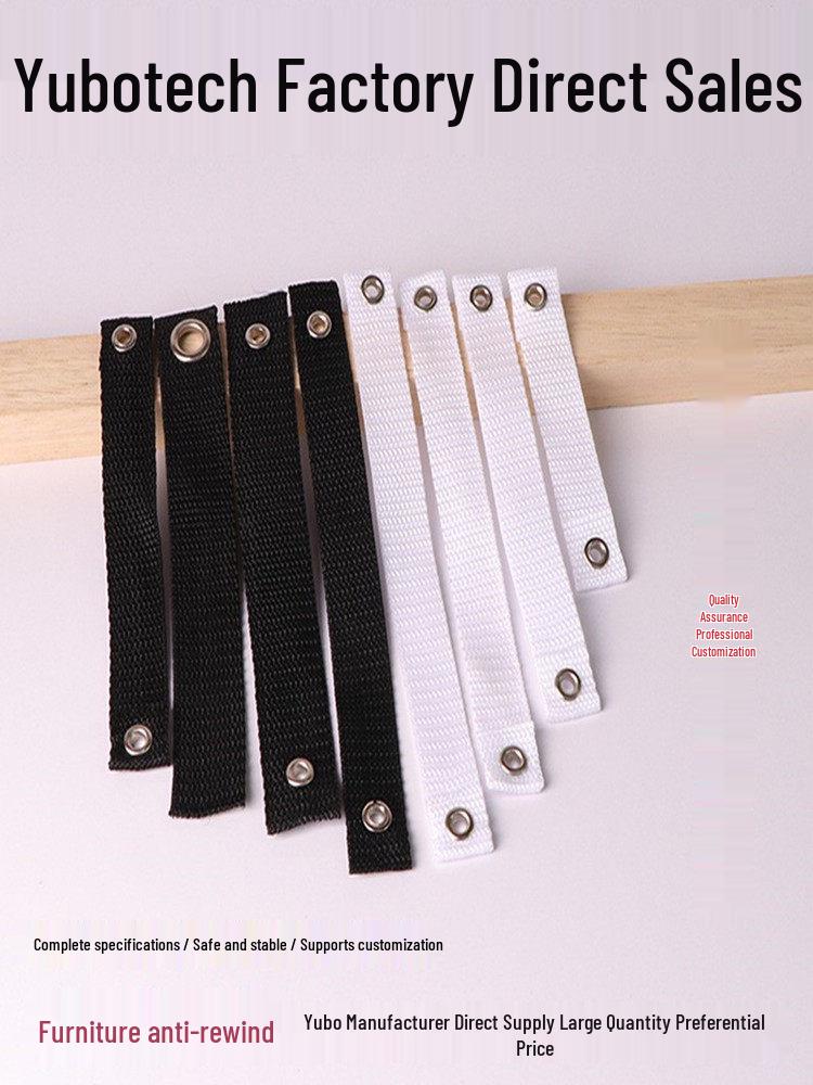 

Furniture Anti-Tip Eyelet Strap - Secure Webbing Support Fixing Device 20CM*2CM*Hole 5mm (in stock)