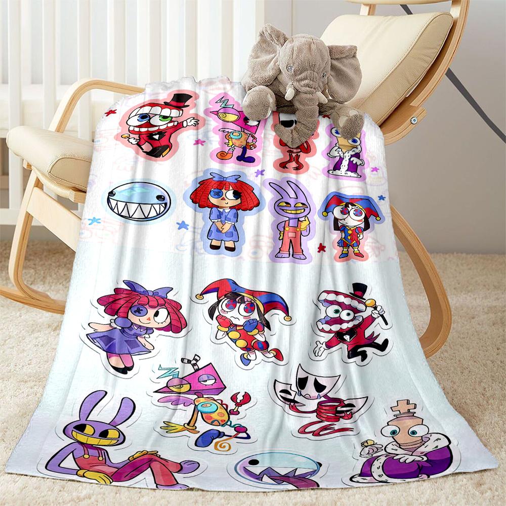 Digital Circus Blanket Ultra-Soft Perfect for Chair Livingroom Sofa for All Occasions Digital Print Best Holiday Gift for Friends Family