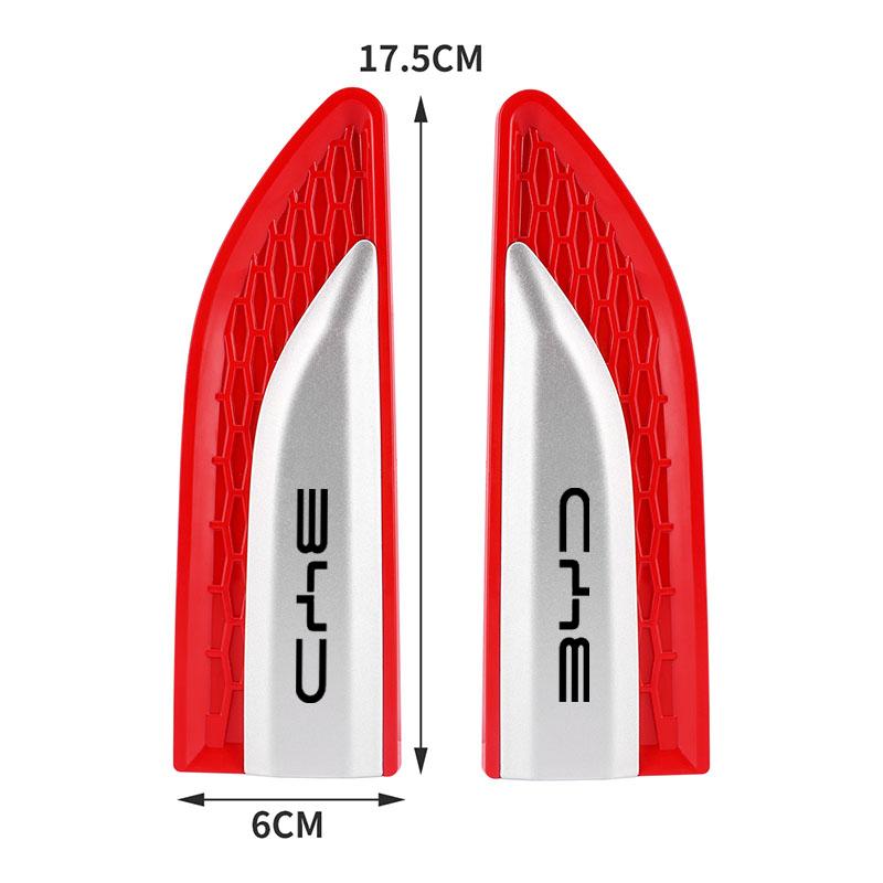 Car Front Side Fender Grille Sticker ABS Trim For BYD M6 G3 G5 T3 13 F3 F0 S6 S7 E5 E6 L3 tang yuan atto3 song Covers Accessorie