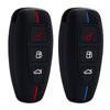 Car Key Pack For Ford St Line Fiesta Focus Mondeo Ecosport Kuga Puma Edge Escape Metallic Silicone Car Key Fob Case Accessories