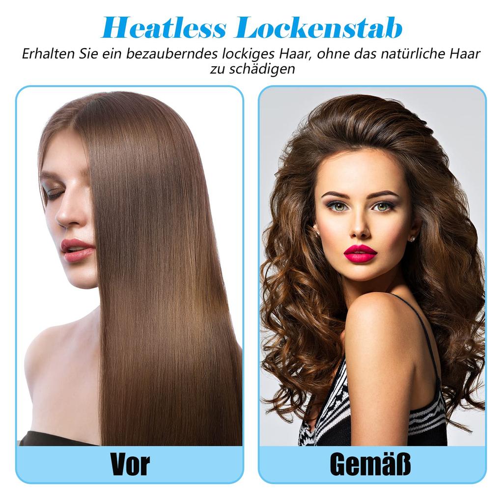 60 Stück Lockenwickler, lang, kurz, gewellt, lockig, Friseur, tragbar, für den Heimsalon, Haarstyling-Tools für Frauen und Mädchen
