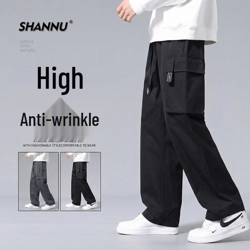 SHANNU Men s Loose Fit Straight Leg Cargo Pants M