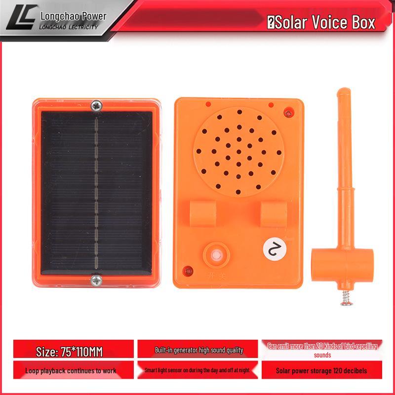 Solar Wind-Powered Bird Deterrent for Orchards and Farmland