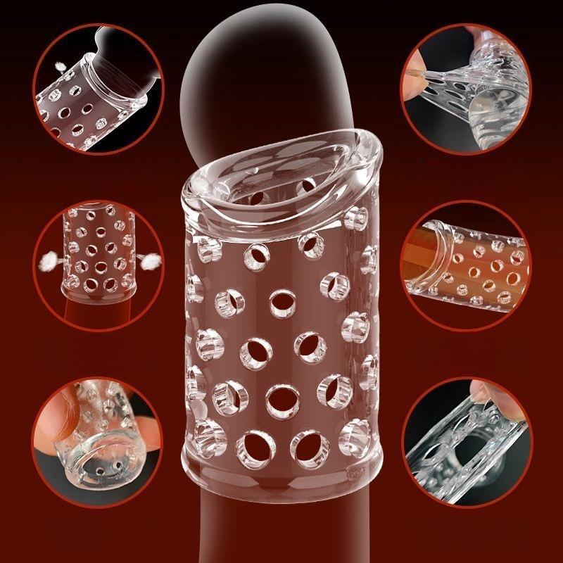 Foreskin Correction Cock Ring Penis Sleeve Delay Ejaculation Male Chastity Cage Sex Toys For Men Sex Products 2pcs/set