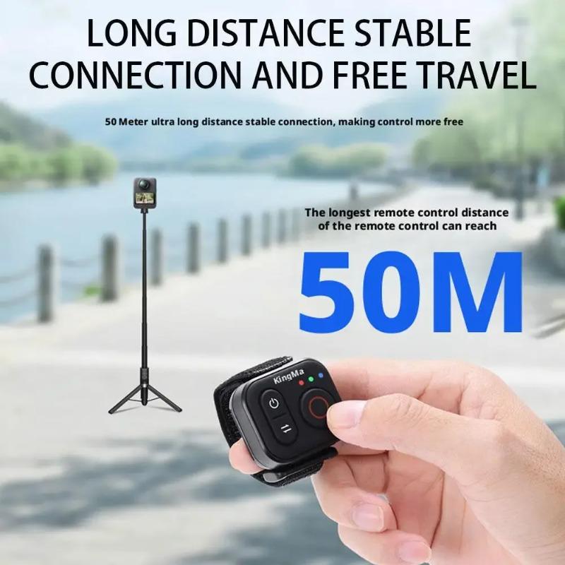 Voor DJI ACTION 6/ ACTION 5 PRO/ACTION 4/OSMO 360 5.0 Bluetooth Draadloze Afstandsbediening Selfie Afstandsbediening Met Polsband