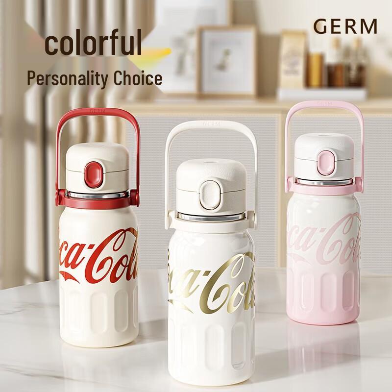 GEME Coca-Cola Stainless Steel Straw Thermos Bottle