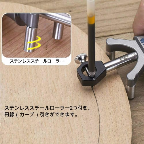 CarAngels New Woodworking Marking Gauge for Arcs, Straight Lines, Curves, and Verandas, Carpentry Measuring and Marking Tool