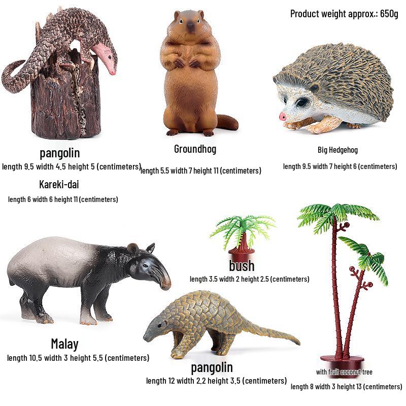 Simulation Animal Model Toys - Mouse, Marmot, Flying Squirrel, Naked Mole Rat, Squirrel, Weasel, Golden Hamster Ornaments