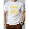 Summer Men's T Shirt English Doodle Elements Print 100% Cotton Leisure Breathable Round Neck T-shirt High Quality Men's Clothing