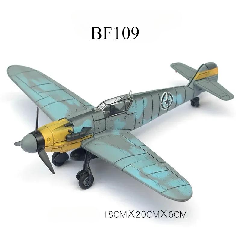 1/48 Seconde Guerre mondiale Américain Corsair Mustang Britannique Spitfire Hurricane Chasseur Allemand BF109 Kit Modèle d'Avion en Plastique à Assembler Jouet