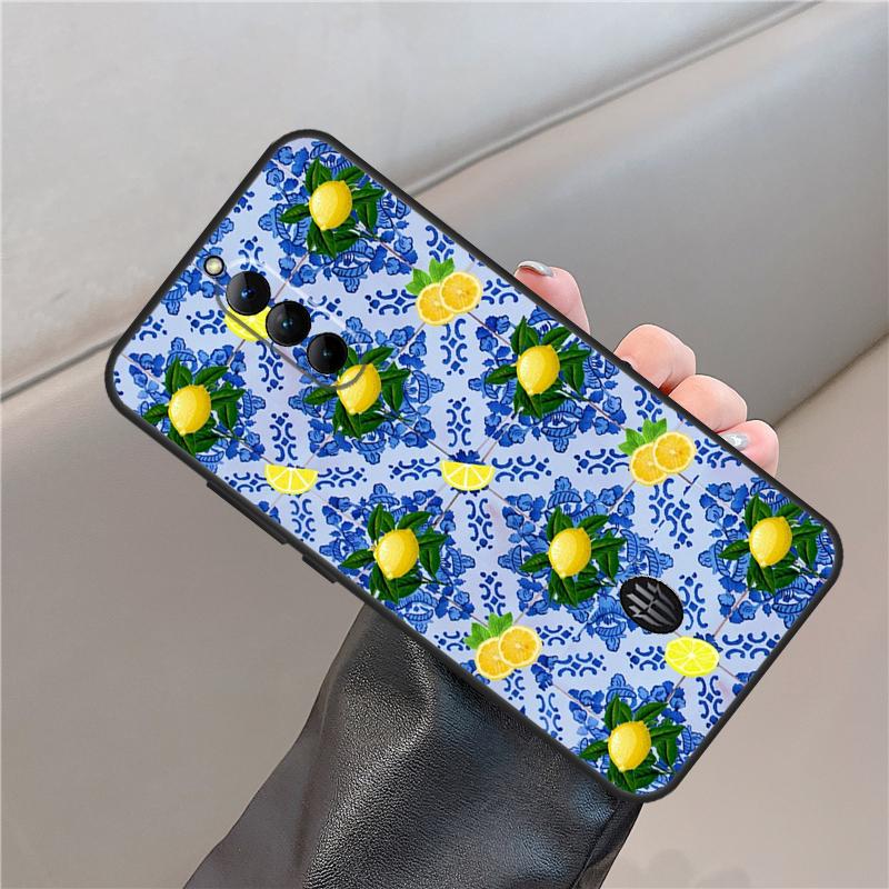 Mediterranean Lemon Case For ZTE Nubia Red Magic 8 9 10 Pro Plus 8S 9S Pro 6 7 6S 7S 5G 6R RedMagic 10 Air Cover