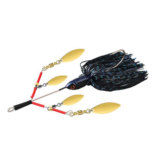 

13CM/27G силиконовая юбка рыболовная приманка с вращающимся лезвием крючком цветные усы свимбейт искусственная приманка аксессуары для соленой и пресноводной рыбалки